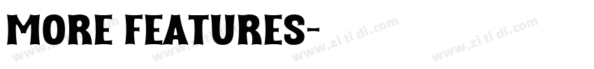 More Features字体转换